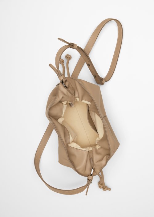 Shoulder bag model Simona small — Earthy Taupe
