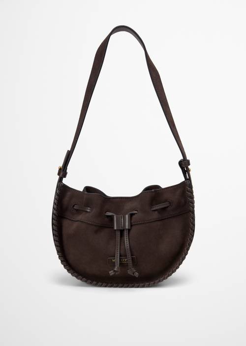 Sac à bandoulière small Burnt Coffee en vue de face