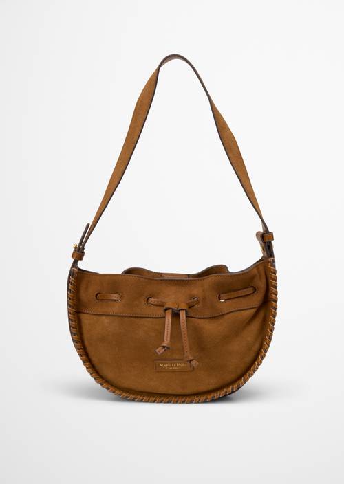 Sac à bandoulière small Burnt Tobacco en vue de face