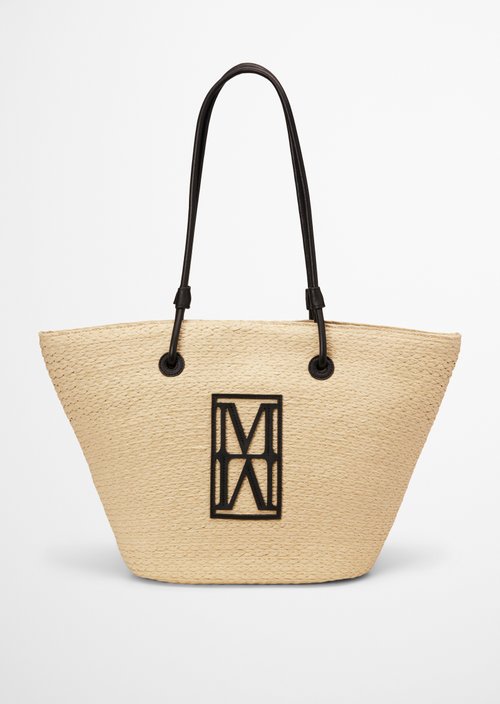 raffia shopper large — Light Raffia
