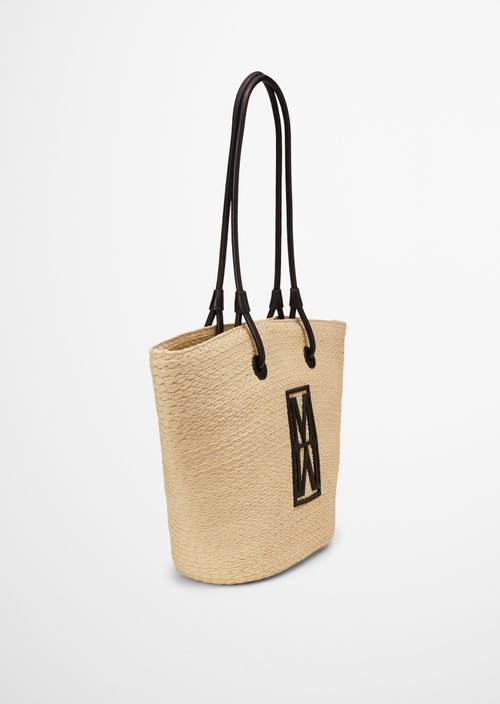 raffia shopper large — Light Raffia