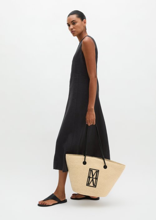 raffia shopper large — Light Raffia