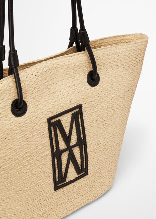 raffia shopper large — Light Raffia