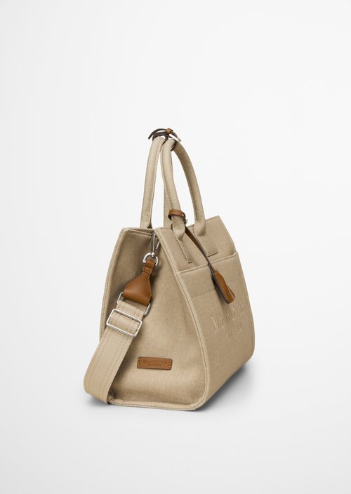 Canvas shopper model Mara medium — Linen Beige
