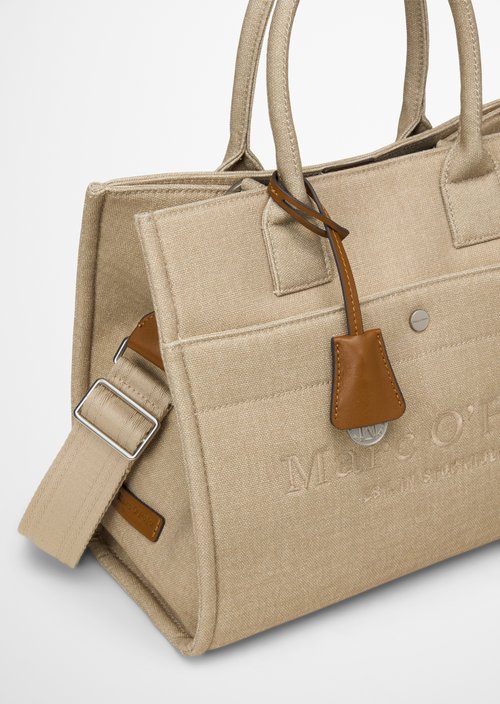 Canvas shopper model Mara medium — Linen Beige