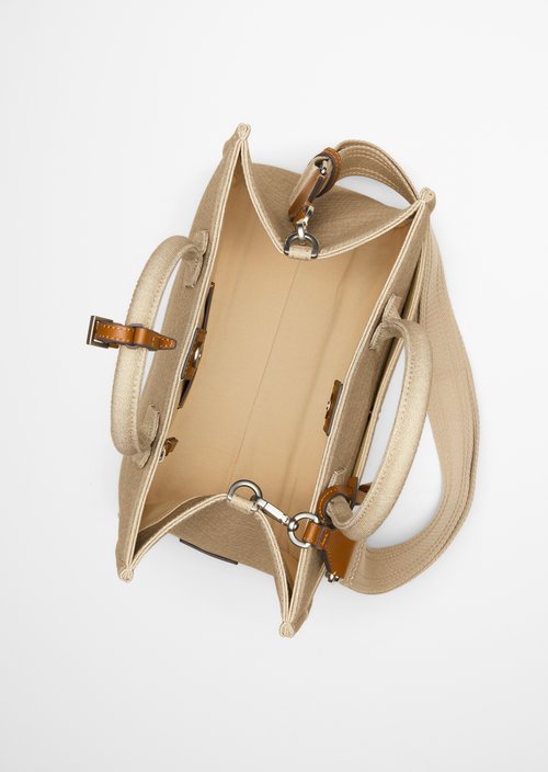 Canvas shopper model Mara medium — Linen Beige