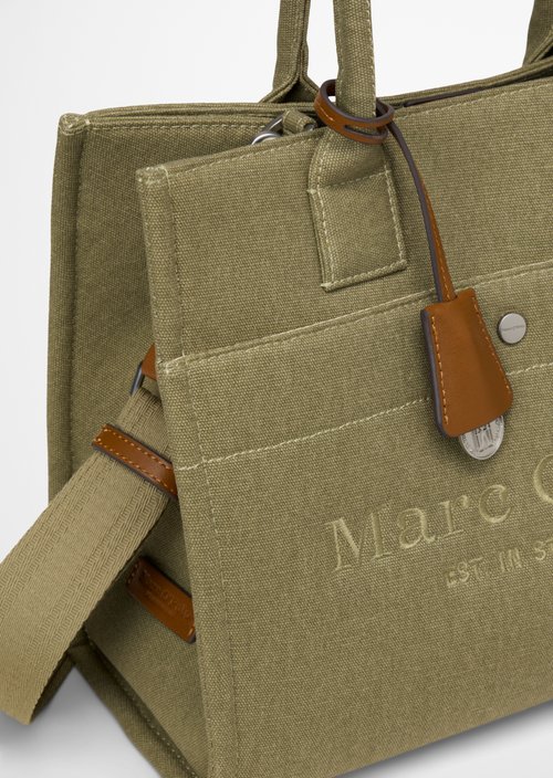 Canvas shopper model Mara medium — Pure Sage