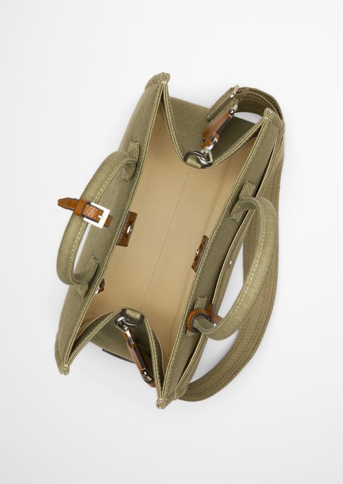 Canvas shopper model Mara medium — Pure Sage