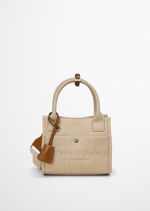 Canvas shopper model Mira small — Linen Beige