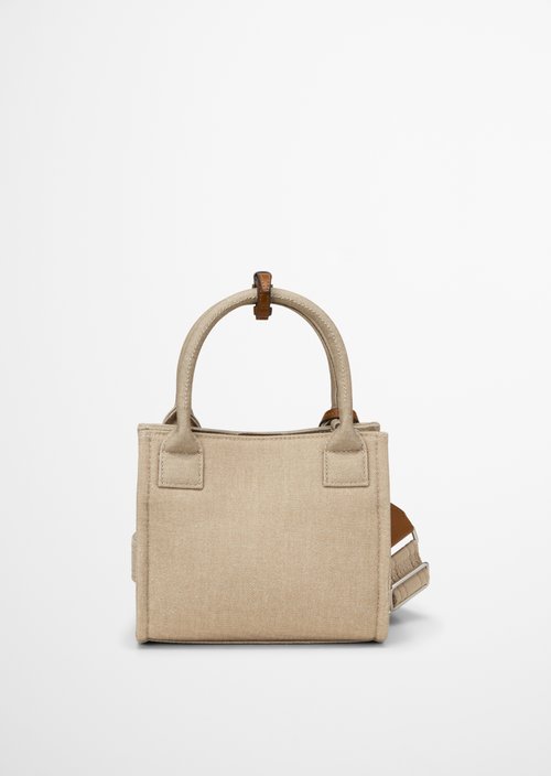 Canvas shopper model Mira small — Linen Beige