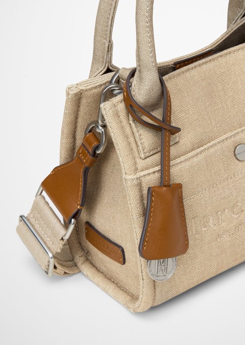 Canvas shopper model Mira small — Linen Beige