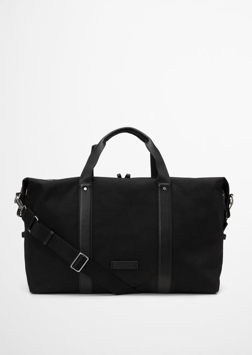 Marc O'Polo Canvas weekendtas, Heren, zwart, , 100% Polyester