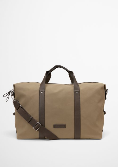 Marc O'Polo Canvas weekendtas, Heren, beige, , 100% Polyester
