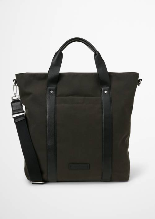 Canvas-Shopper Model Mari large Wooden Earth in Frontalansicht