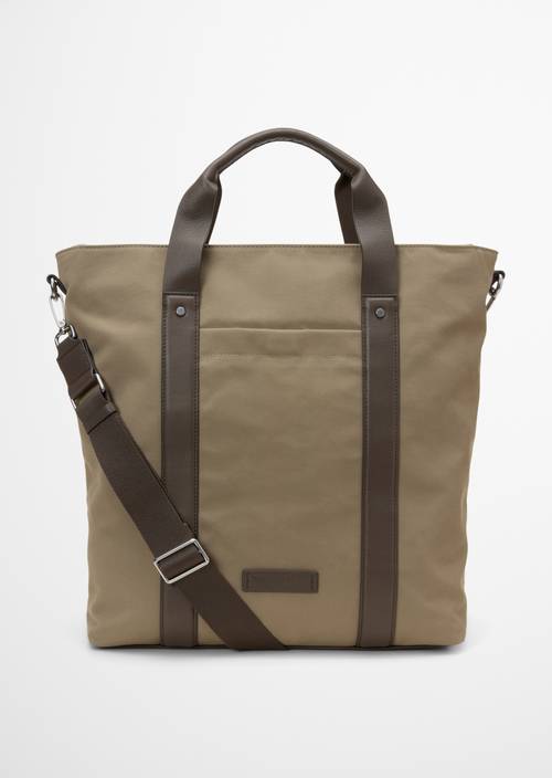 Canvas shopper groot Charleston Gray in vooraanzicht