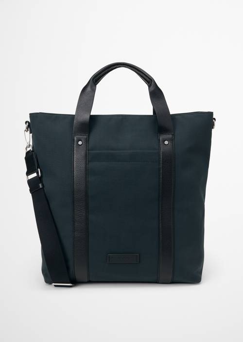 Sac cabas en toile modèle Mari large Peppercorn Grey en vue de face