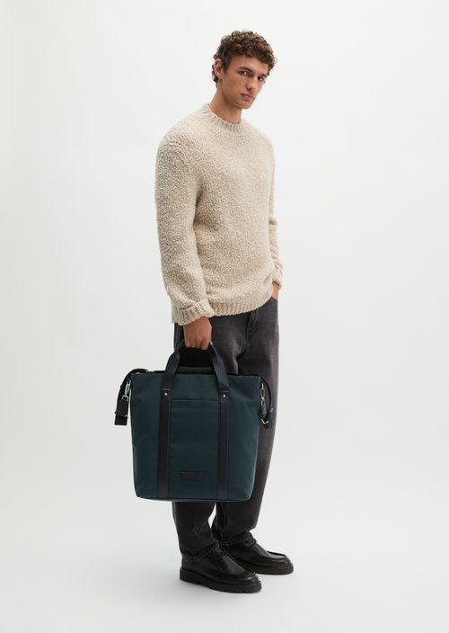 Canvas Tote Bag, Model Mari, Large — Peppercorn Grey
