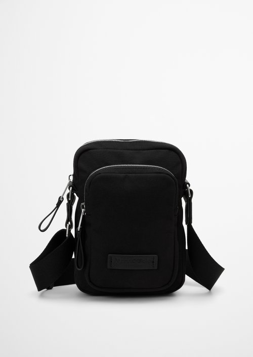 Marc O'Polo Schoudertas medium, Heren, zwart, , 100% Polyester