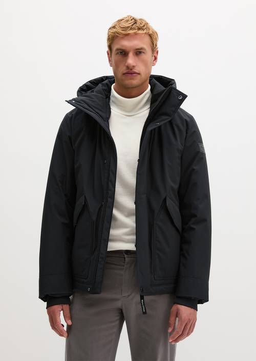 Outdoorjacke regular Black in Frontalansicht