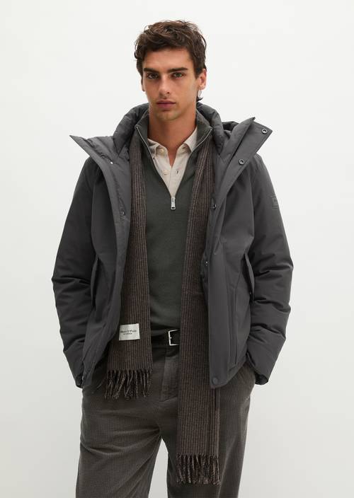 Regular-Fit Outdoor Jacket Wooden Earth in front view
