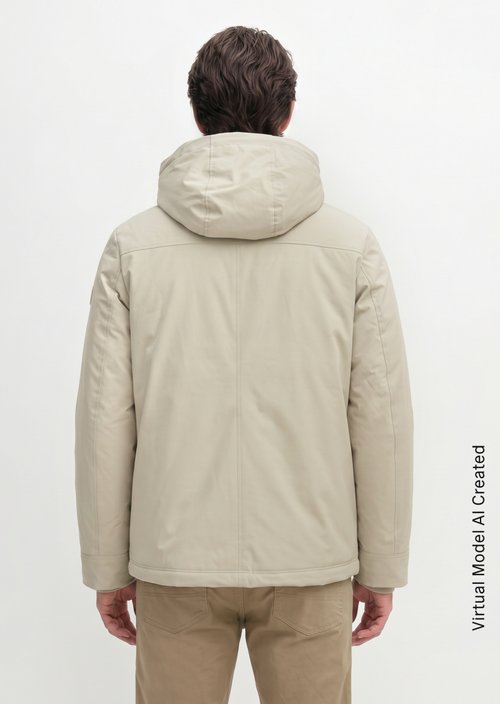 Regular-Fit Outdoor Jacket — Linen Beige