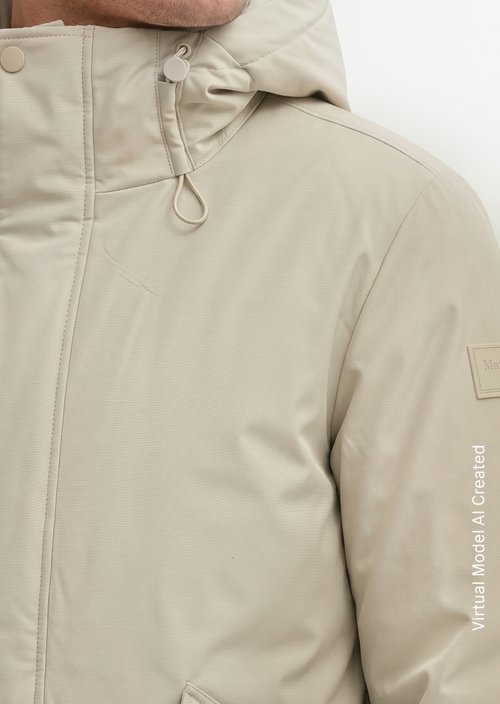 Regular-Fit Outdoor Jacket — Linen Beige
