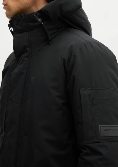 Outdoorjas, regular pasvorm Black in detailaanzicht