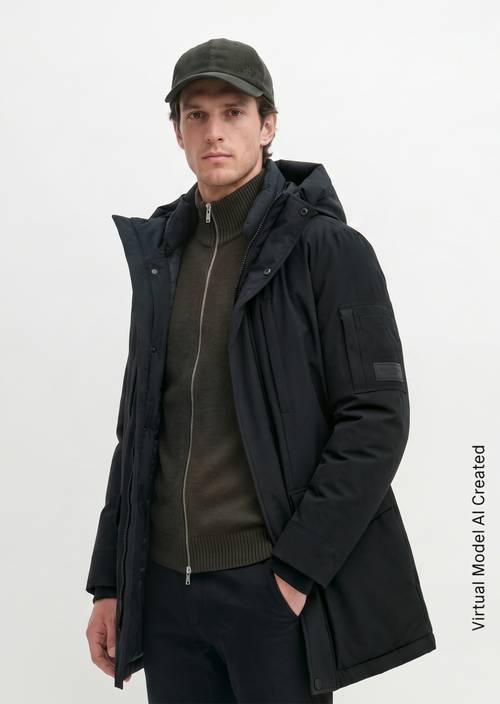 Outdoorjas, regular pasvorm Dark Navy in vooraanzicht