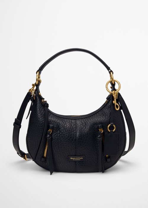 Marc O'Polo Schoudertas, Dames, zwart, , 100% Leer