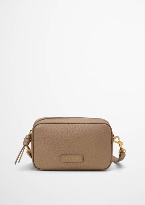 Sac à bandoulière small Earthy Taupe en vue de face