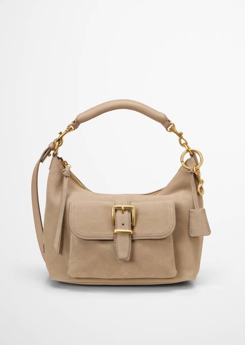 Sac à bandoulière small Earthy Taupe en vue de face