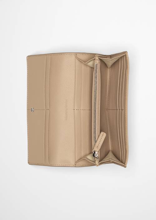 Geldbörse Earthy Taupe geöffnet dargestellt