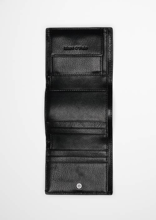 Porte-monnaie combiné Black présenté ouvert