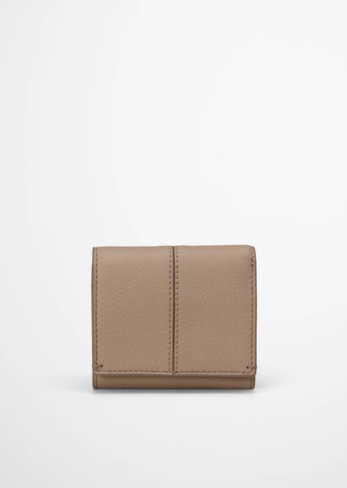 Porte-monnaie combiné Earthy Taupe en vue de face