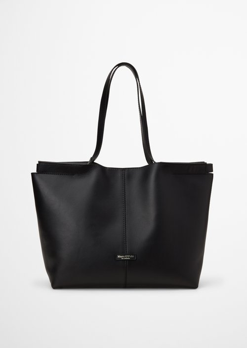 Marc O'Polo Shopper, Dames, zwart, , 100% Leer