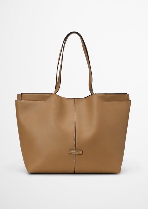 Marc O'Polo Shopper, Dames, beige, , 100% Leer