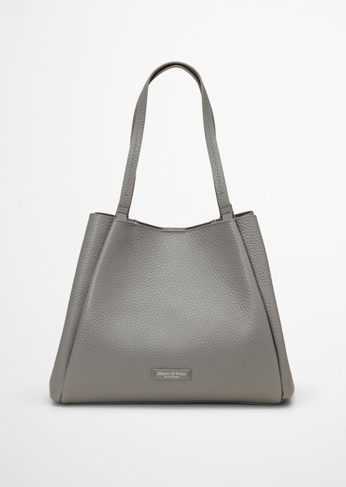 Marc O'Polo Shopper, Dames, grijs, , 100% Leer