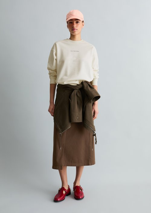 Oversize sweatshirt — Silky White