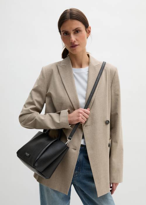 Shoulder bag Black worn on model