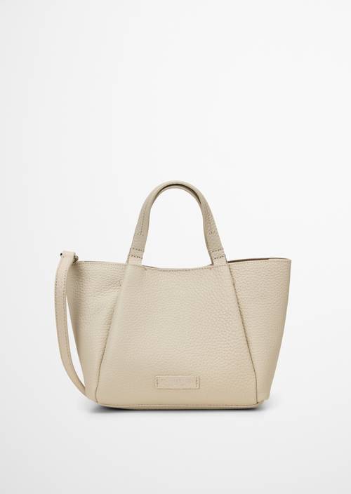 Shoulder bag Grey Silk in front view