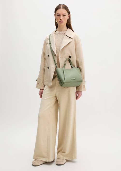 Shoulder bag Fresh Sage worn on model