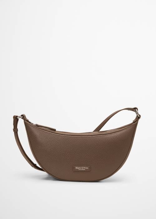 Schoudertas medium Faded Brown in vooraanzicht