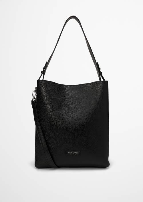 Borsa hobo media Black in vista frontale