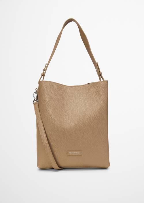 Borsa hobo media Earthy Taupe in vista frontale