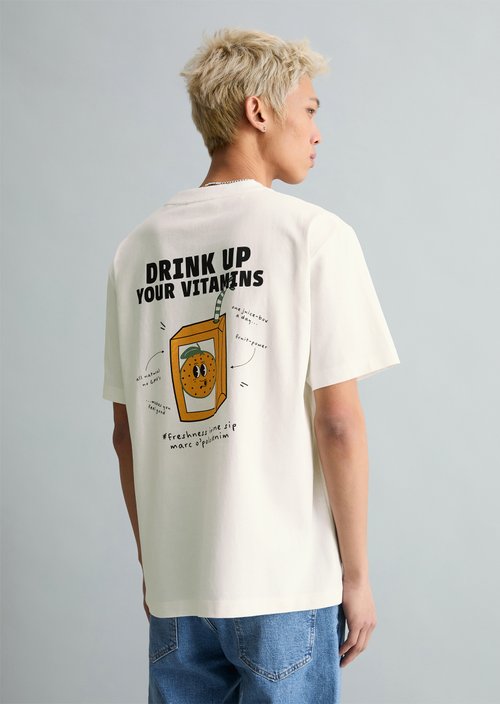 T-shirt oversized — Silky White