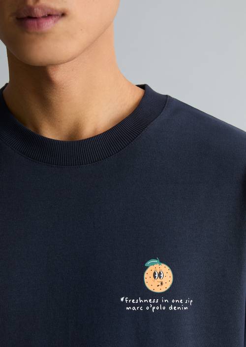 T-Shirt oversized True Navy in Detailansicht