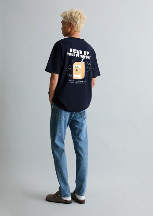 T-shirt oversized — True Navy
