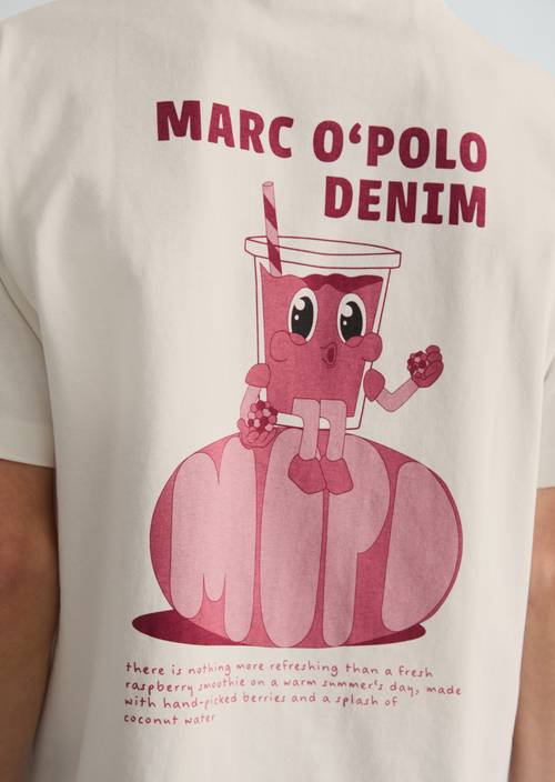 Camiseta oversize Silky White en vista detallada