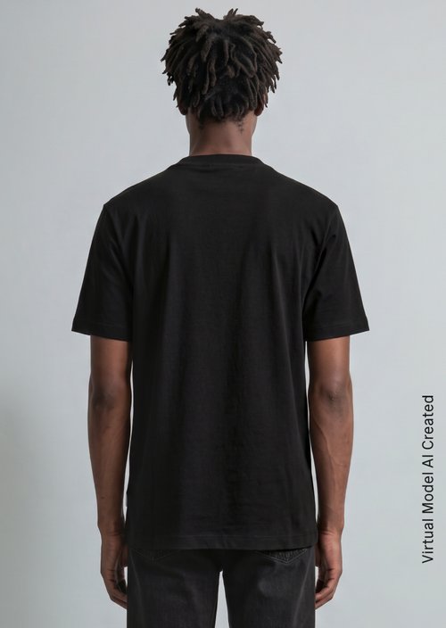 Relaxed-fit T-shirt — Black