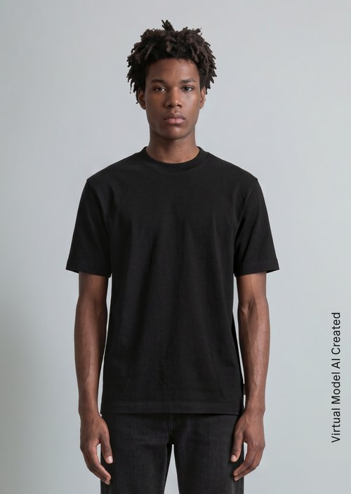 Relaxed-fit T-shirt — Black